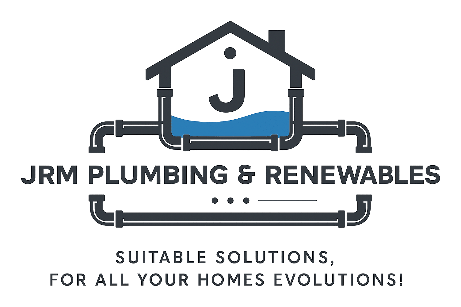 jrm plumbing & renewables logo upscaled transparent margin 0pct